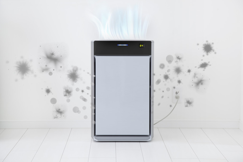 An image of an air purifier at home